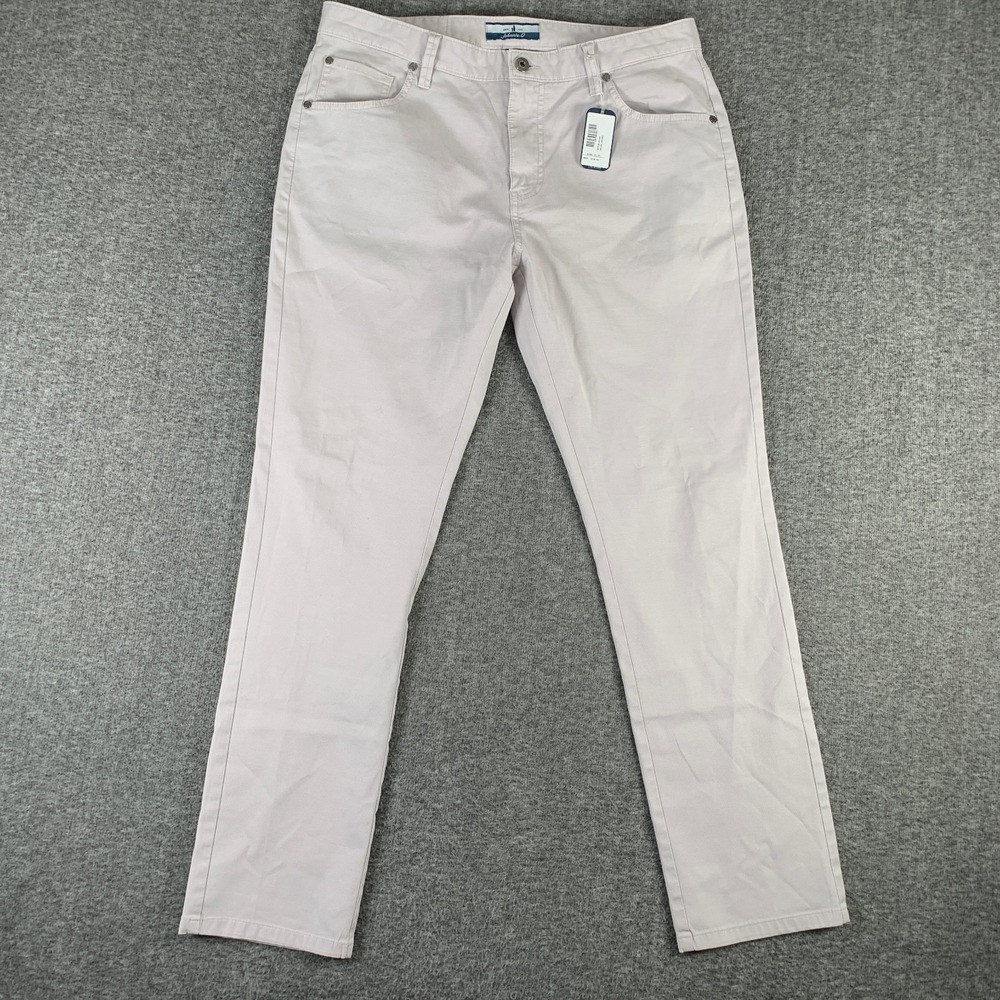 Johnnie O Pants Men 33x29 Atlas Chrome Preppy Modern Trousers NEW